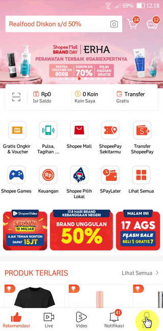 Screenshot 20220820 121828 Cara Mengubah Suara Notifikasi di Aplikasi Shopee 1 Screenshot 20220820 121828