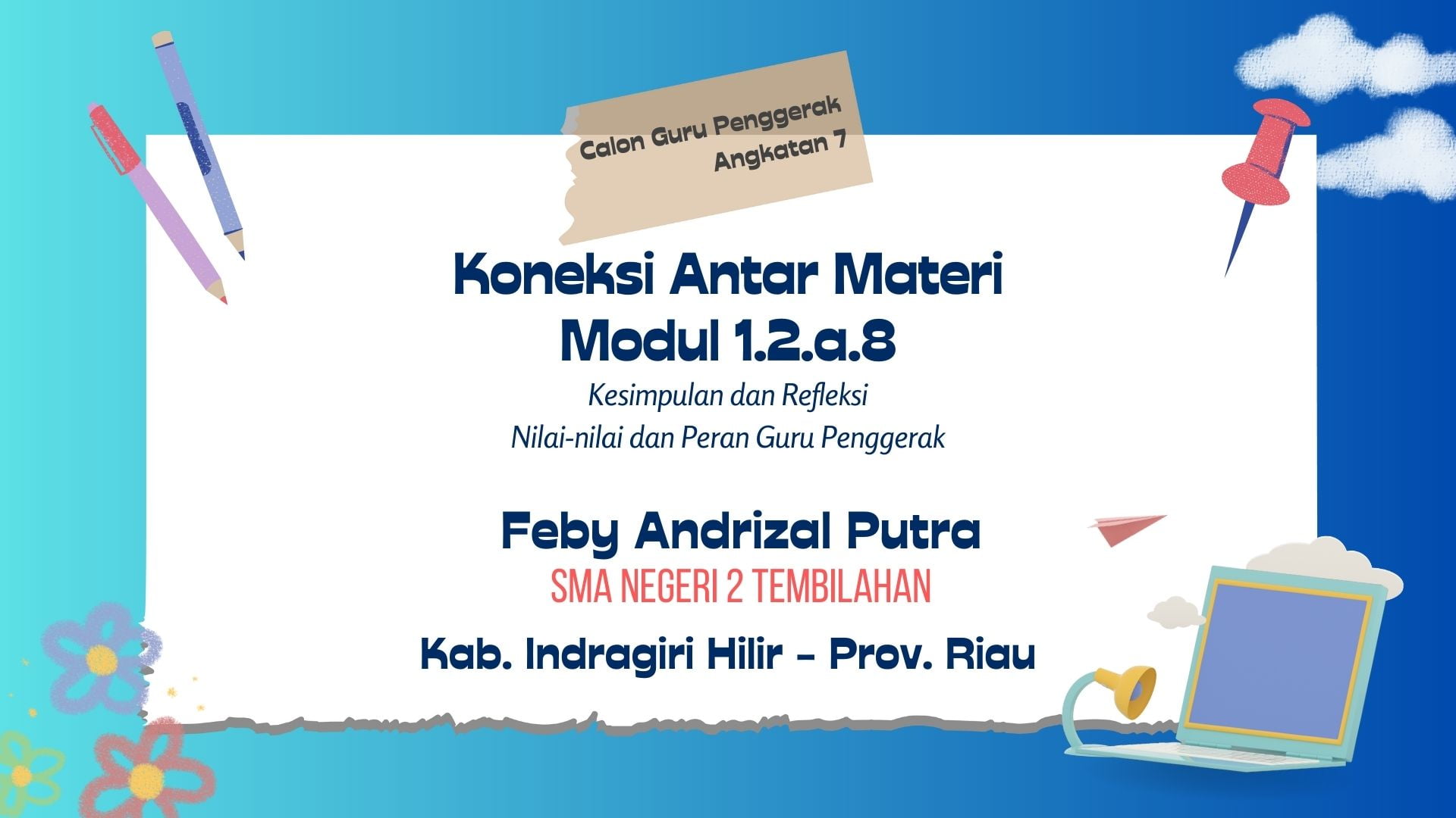 1.2.a.8. Koneksi Antar Materi - Modul 1.2